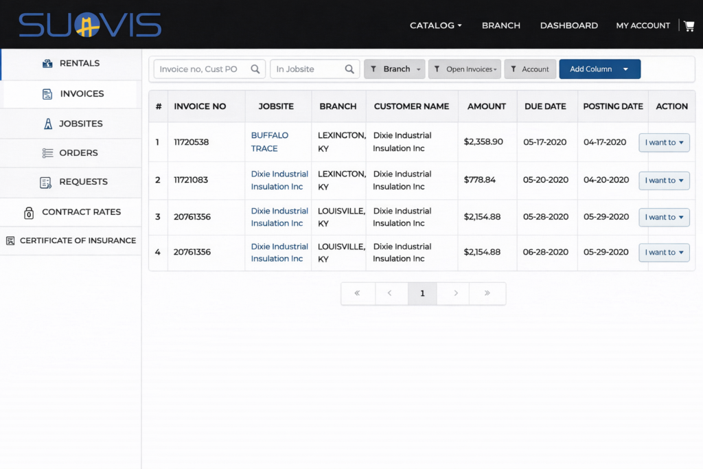 Real-Time Invoice Access Dashboard 